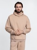 Худи Kulonga Oversize, бежевое с логотипом