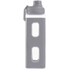 Бутылка для воды Square Fair, серая с логотипом