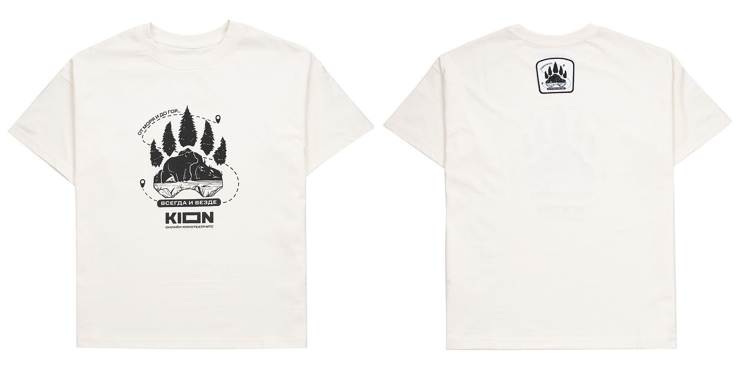 Футболка унисекс оверсайз T3, молочно-белая с логотипом