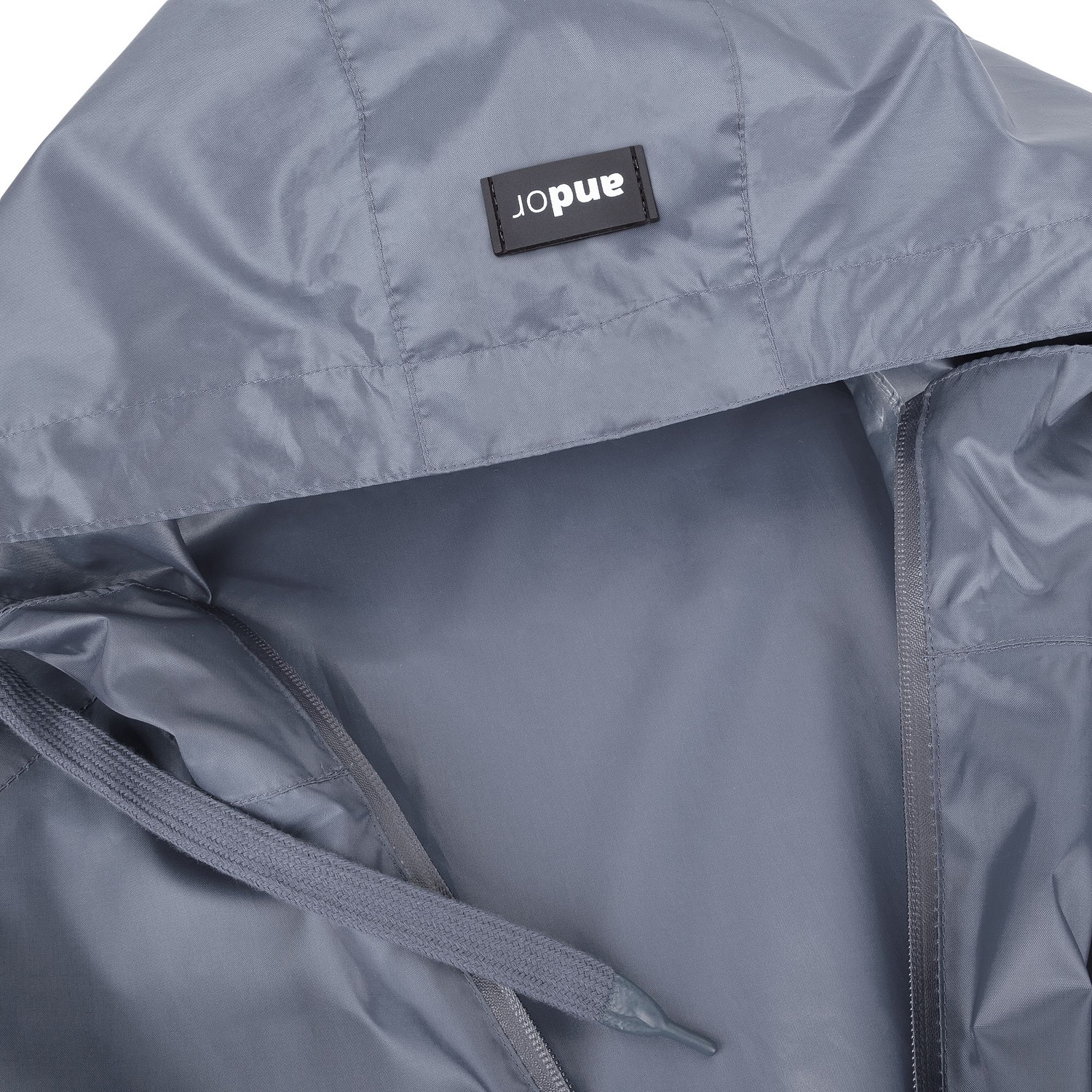 Дождевик R2, серый с логотипом