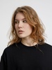Футболка оверсайз унисекс Lavinia, черная с логотипом