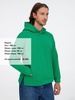 Худи оверсайз унисекс Tolla, зеленое с логотипом