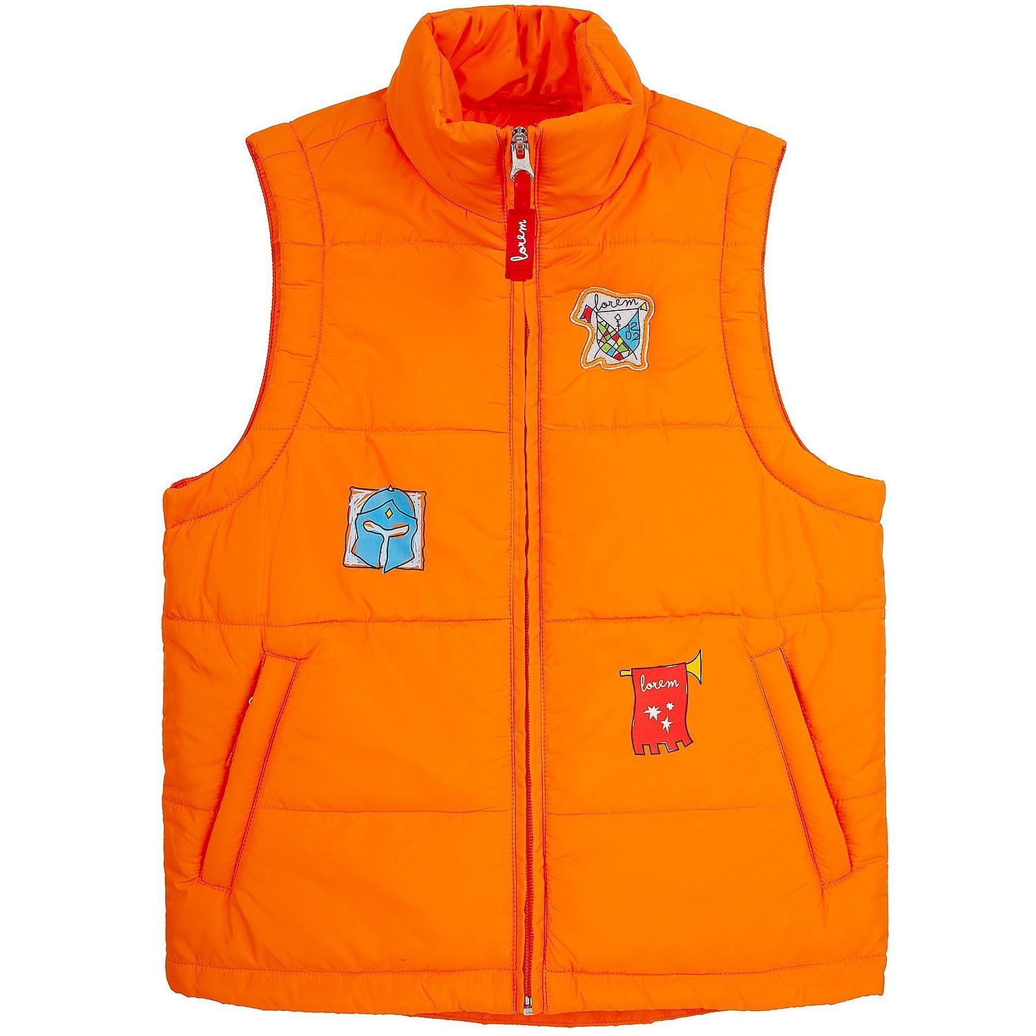 Жилет детский Kama Kids, черный с логотипом