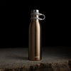 Термобутылка Matterhorn, вакуумная, золотистая с логотипом