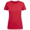 Футболка женская Ladies American U, красная с логотипом