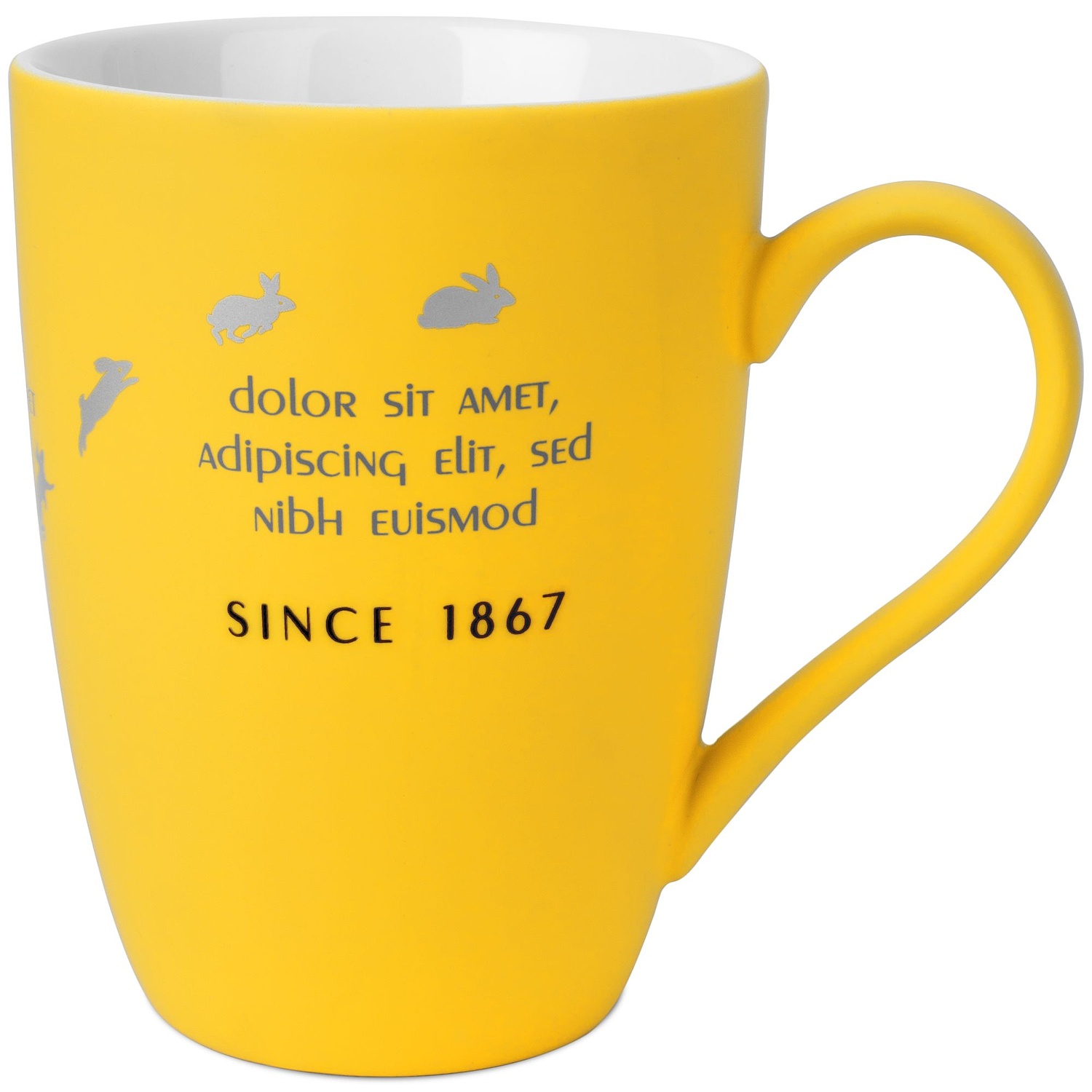 Кружка Good Morning с покрытием софт-тач, желтая с логотипом