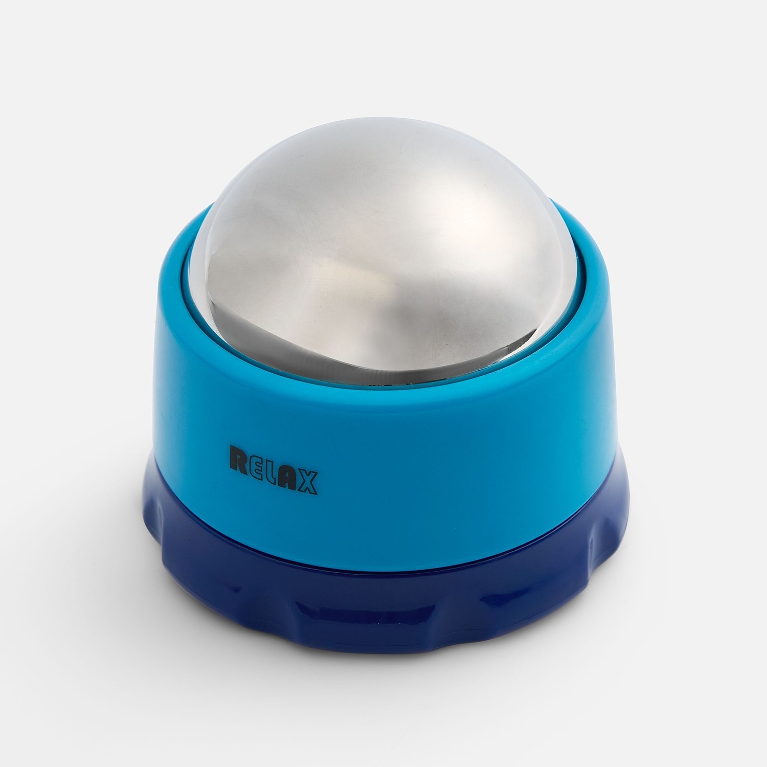 Шариковый ролик-массажер Blobus, синий с голубым с логотипом