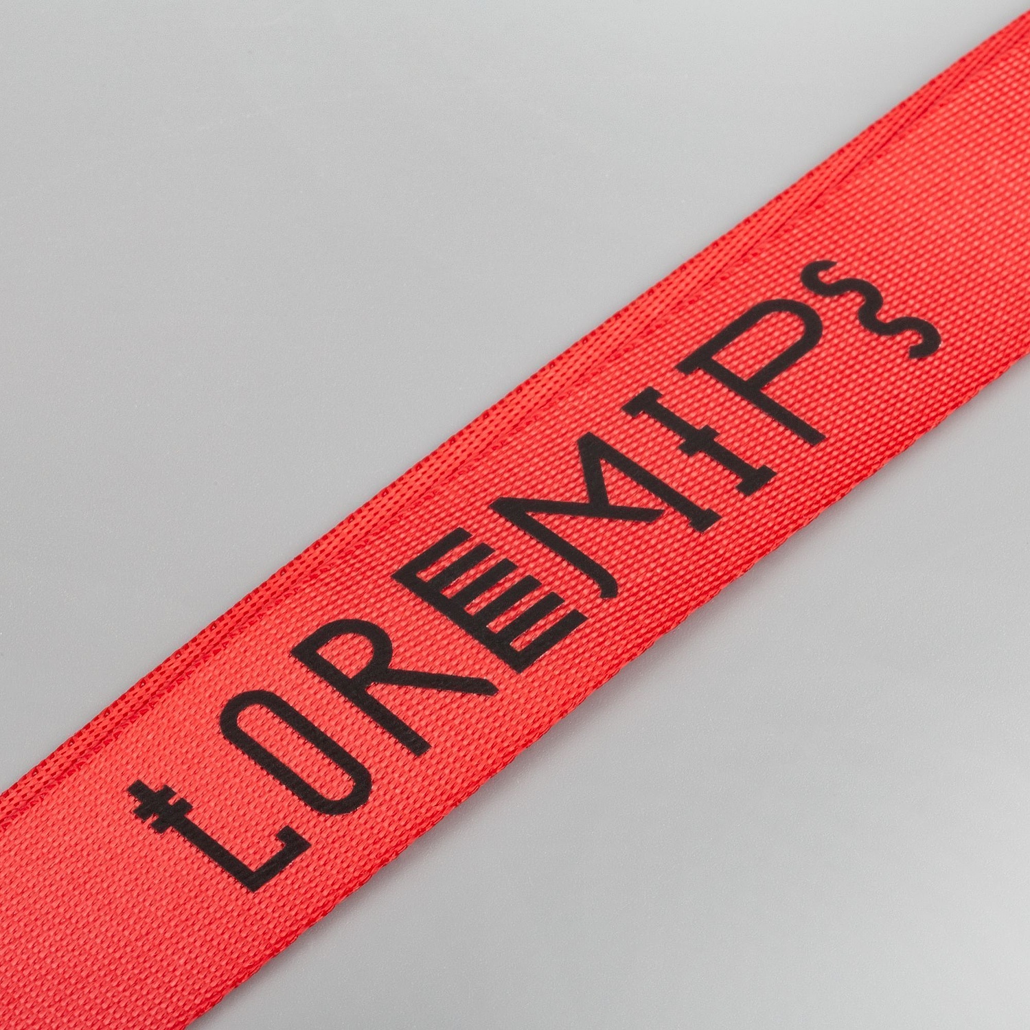 Стропа текстильная Fune 25 M, красная, 90 см с логотипом