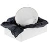 Декоративная упаковочная бумага Tissue, черная с логотипом