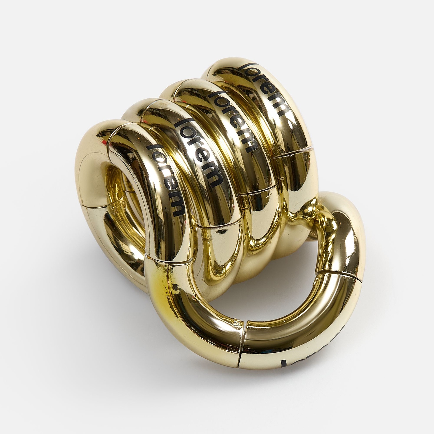 Антистресс Tangle, золотистый с логотипом