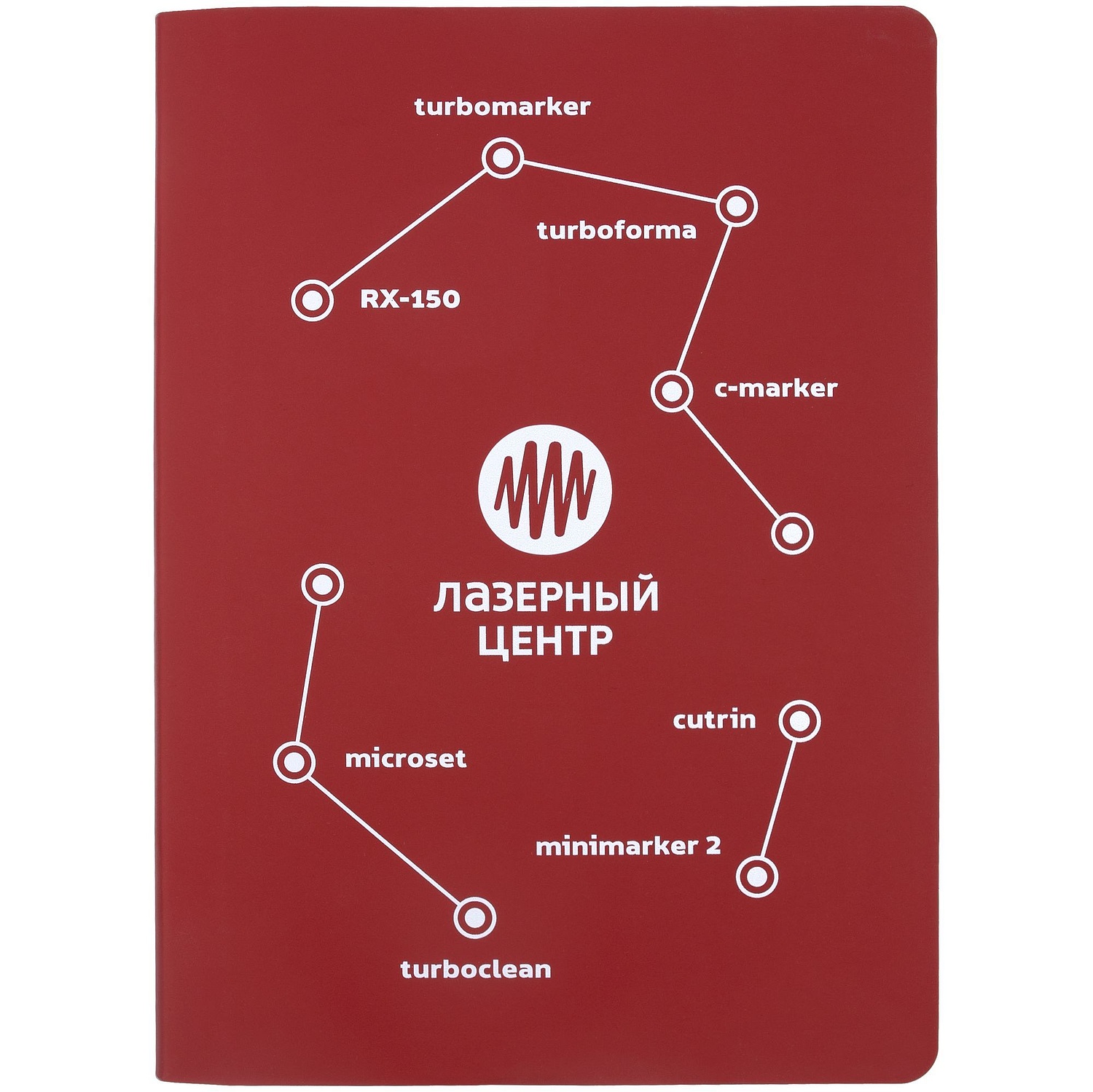 Ежедневник Flex Shall New, недатированный, красный с логотипом