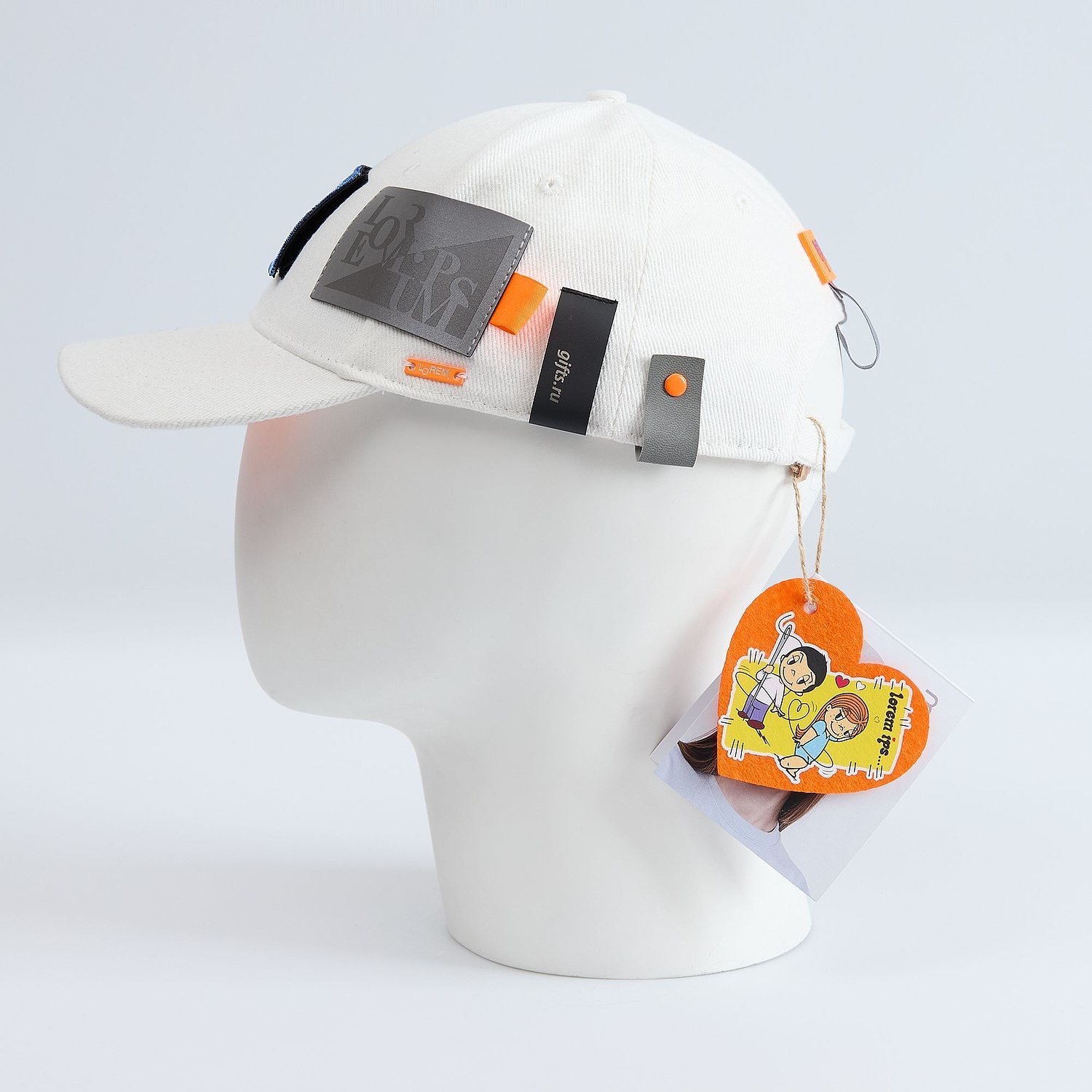 Бейсболка Hillside, серая с логотипом