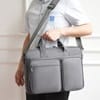 Сумка для ноутбука L266, темно-серая с логотипом