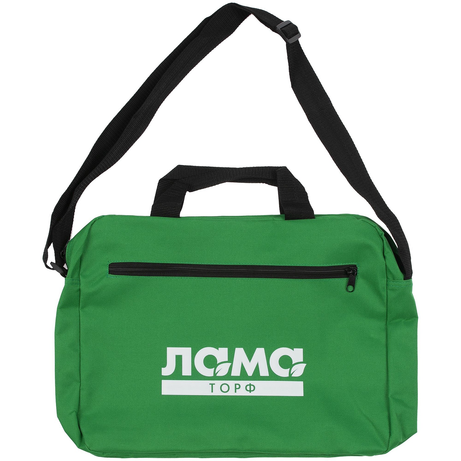 Сумка для документов Agenda, зеленая с логотипом