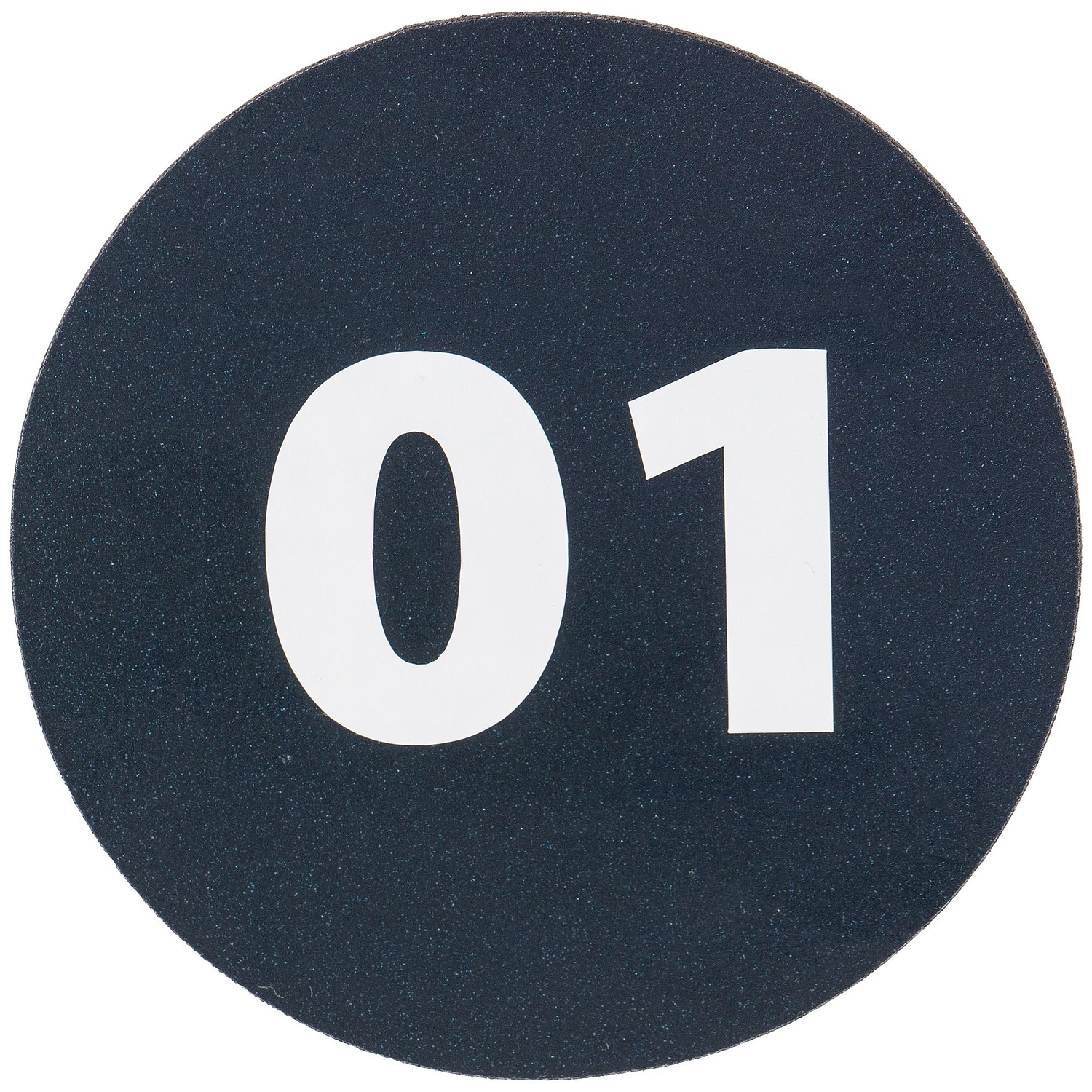 Лейбл светоотражающий Tao Round, L, синий с логотипом