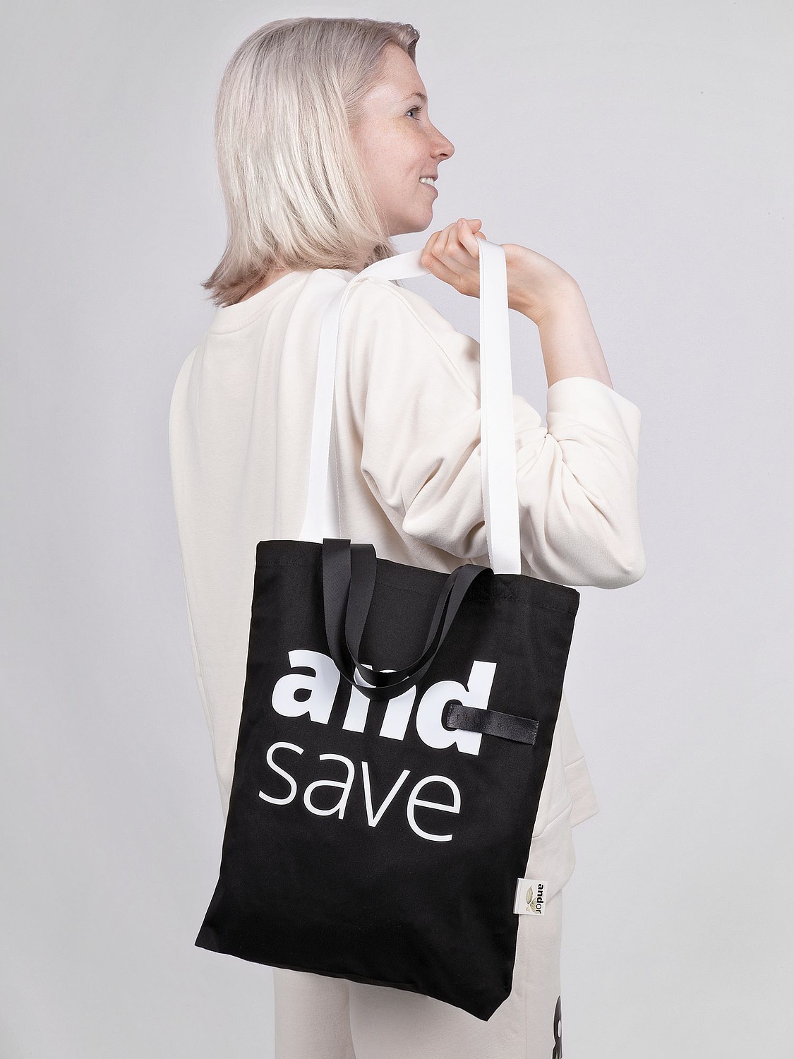 Стропа текстильная Fune 25 M, белая, 80 см с логотипом