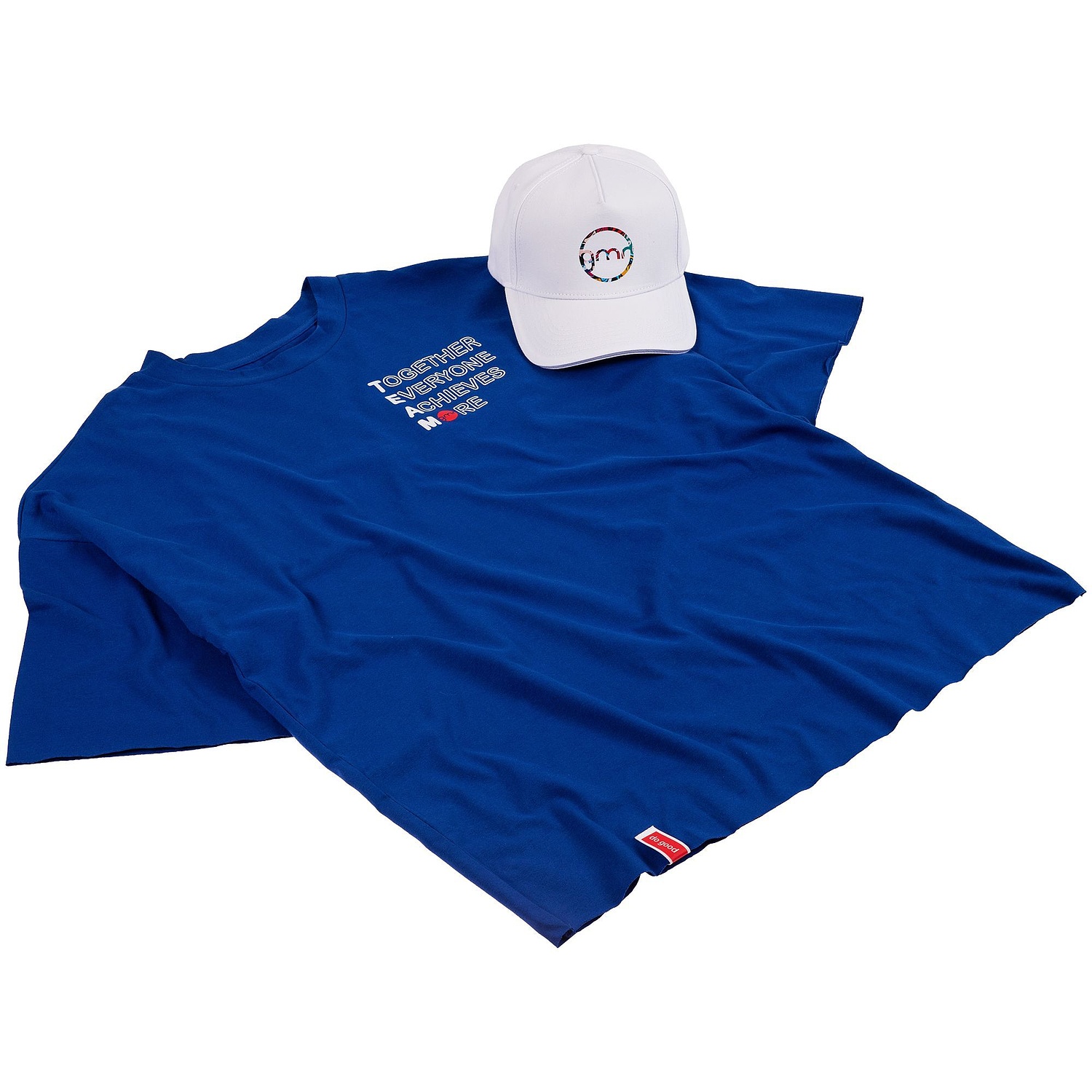 Футболка унисекс оверсайз T1, синяя с логотипом