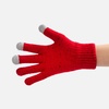 Перчатки сенсорные Spotti Senso, красные с логотипом