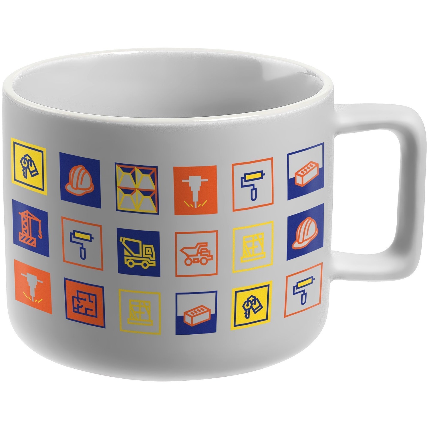 Чашка Fusion, серая с логотипом