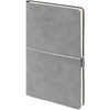 Ежедневник Nubuk, недатированный, светло-серый с логотипом