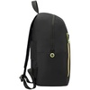 Складной рюкзак Compact Neon, черный с зеленым с логотипом
