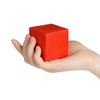 Антистресс «Кубик», красный с логотипом