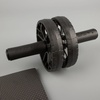 Ролик для пресса с ковриком Presswork, черный с логотипом