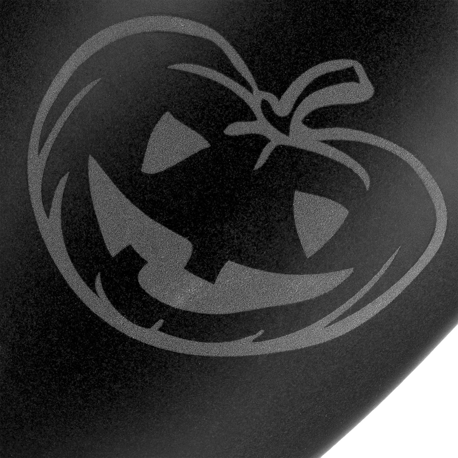 Кружка Bright Tulip, матовая, черная с синим с логотипом