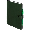 Ежедневник Strep Front на заказ, недатированный, зеленый с логотипом