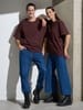Футболка Oversize Premium, коричневая (шоколад) с логотипом