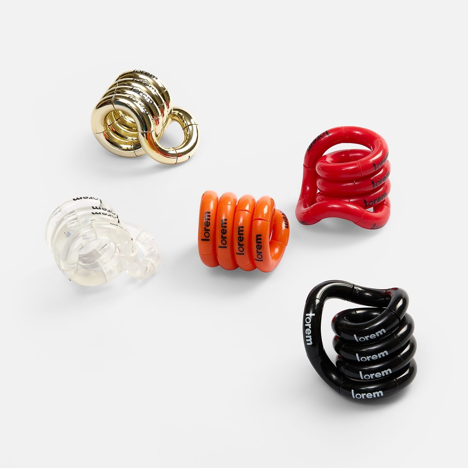 Антистресс Tangle, красный с логотипом