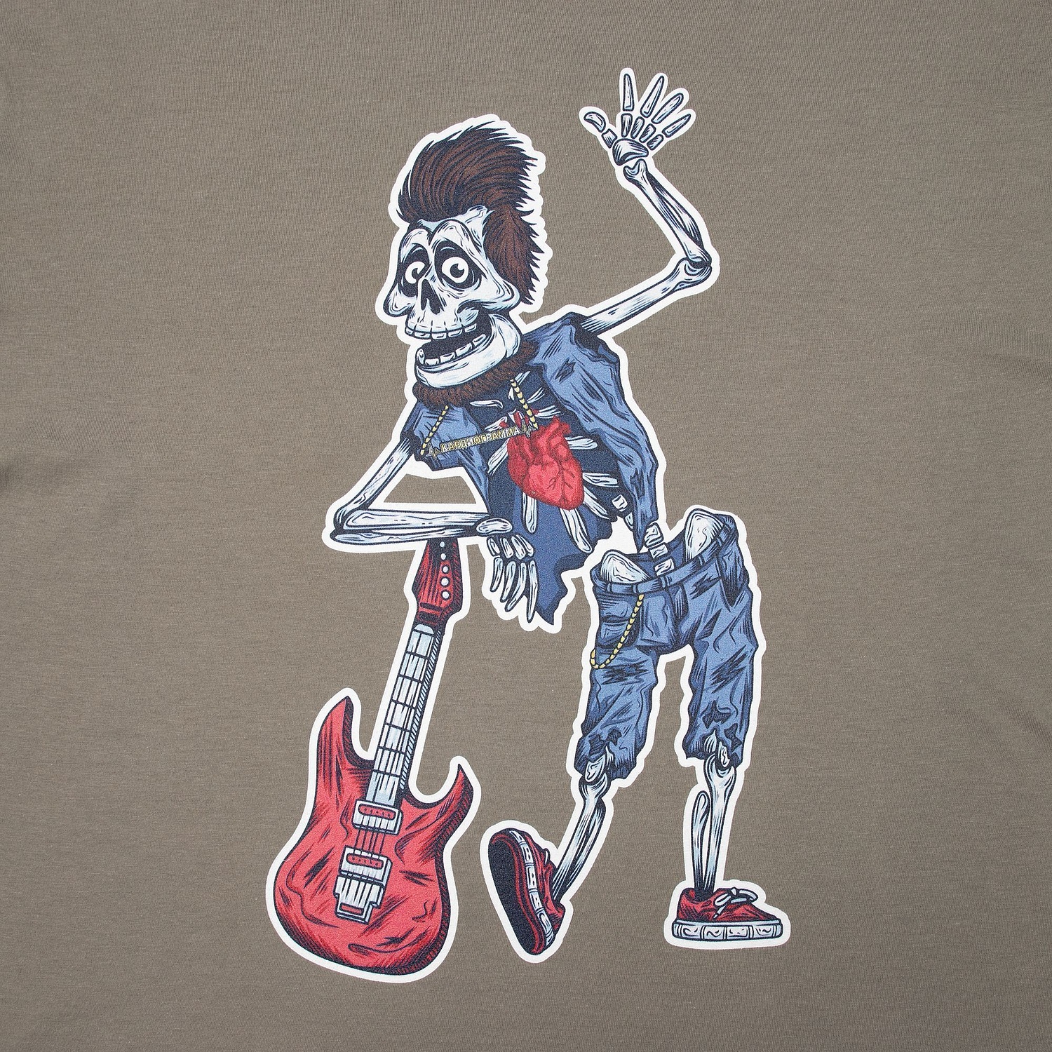 Футболка унисекс Regent 150, серая (стальная) с логотипом