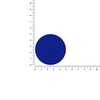 Лейбл ПВХ Dzeta Round, L, синий с логотипом
