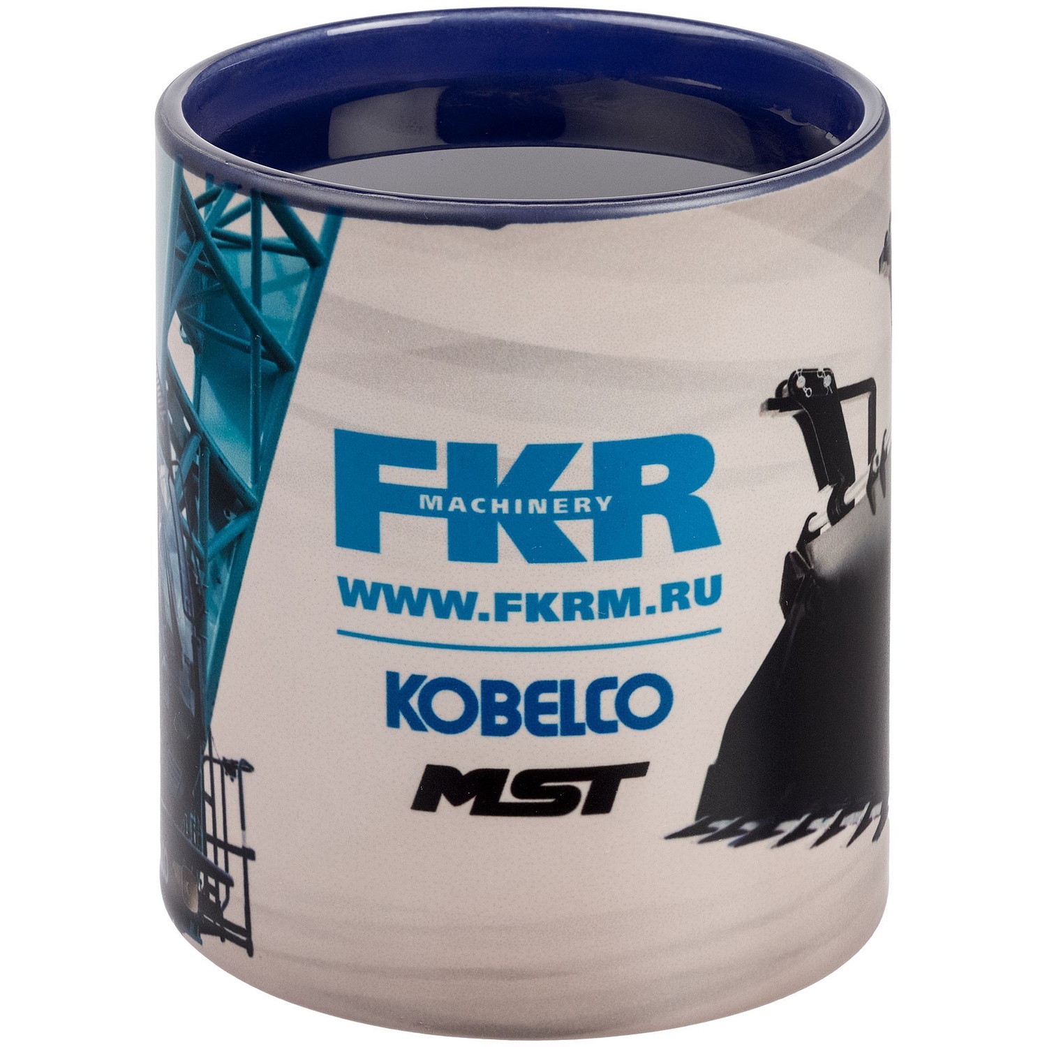 Кружка-хамелеон On Display, матовая, черная с синим