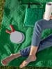 Плед для пикника Soft & Dry, зеленый с логотипом