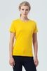Футболка женская Miss 150, желтая с логотипом
