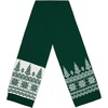 Шарф Elnik, зеленый с молочно-белым с логотипом