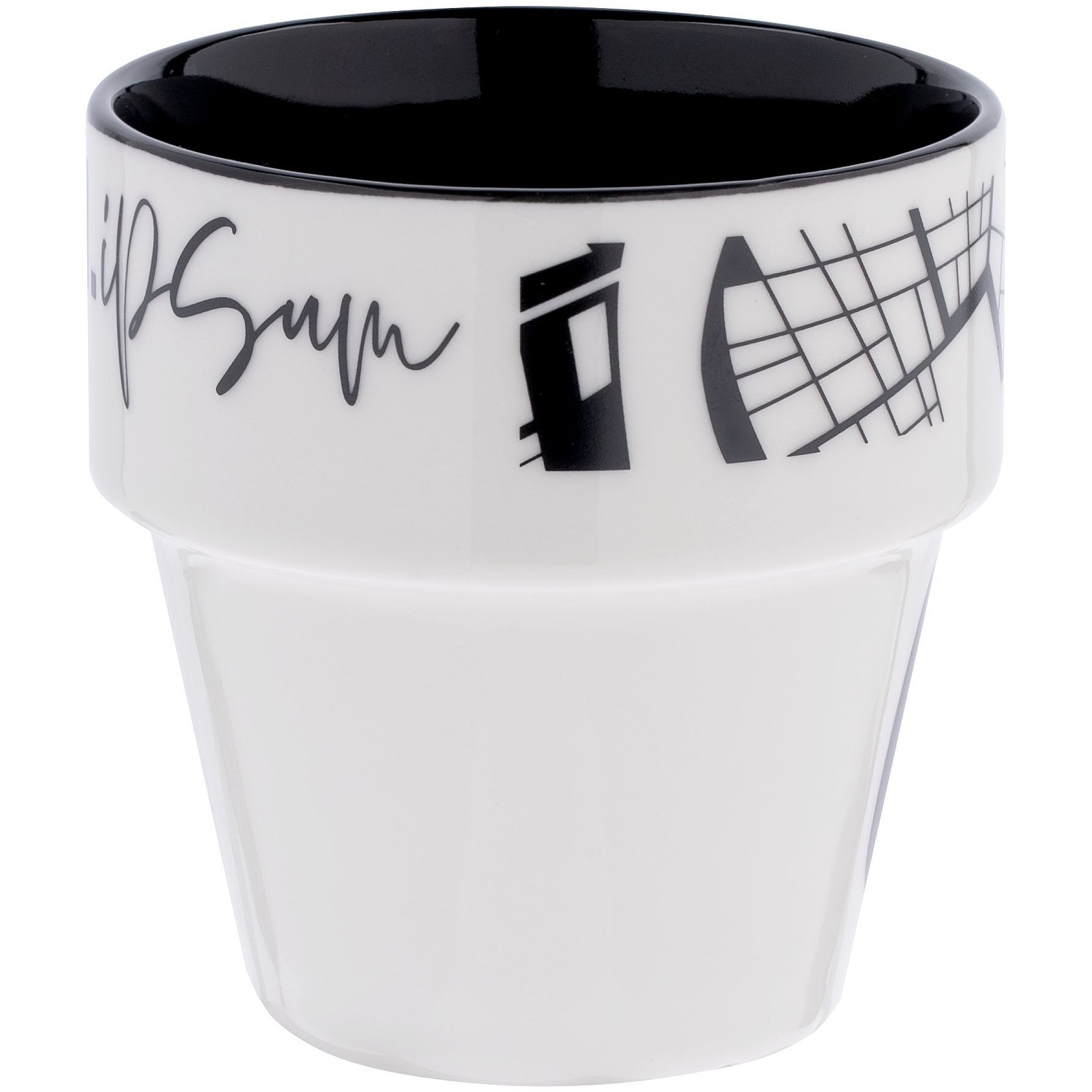 Кружка Inset, черная с логотипом