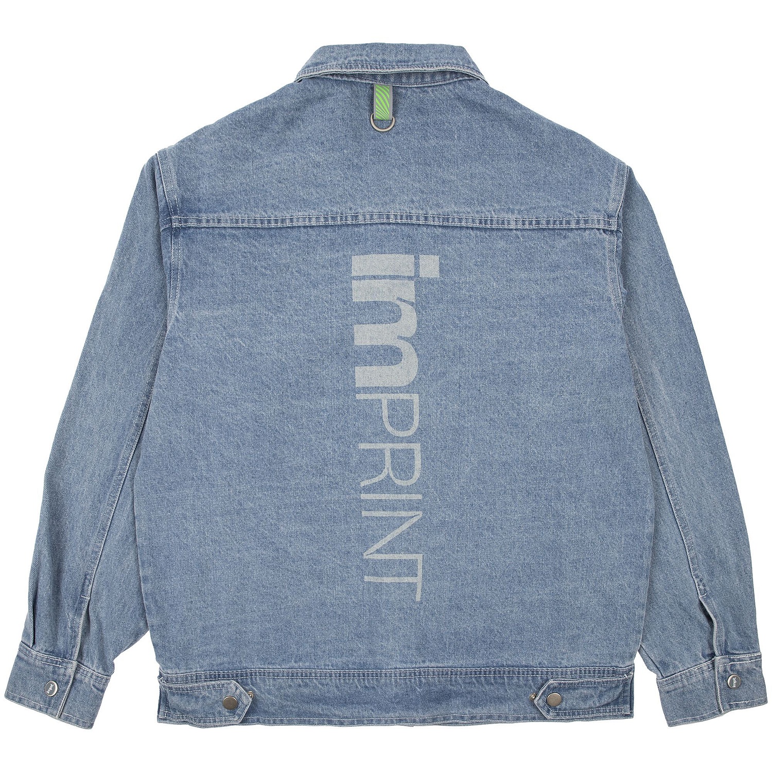 Куртка джинсовая O2, голубая с логотипом