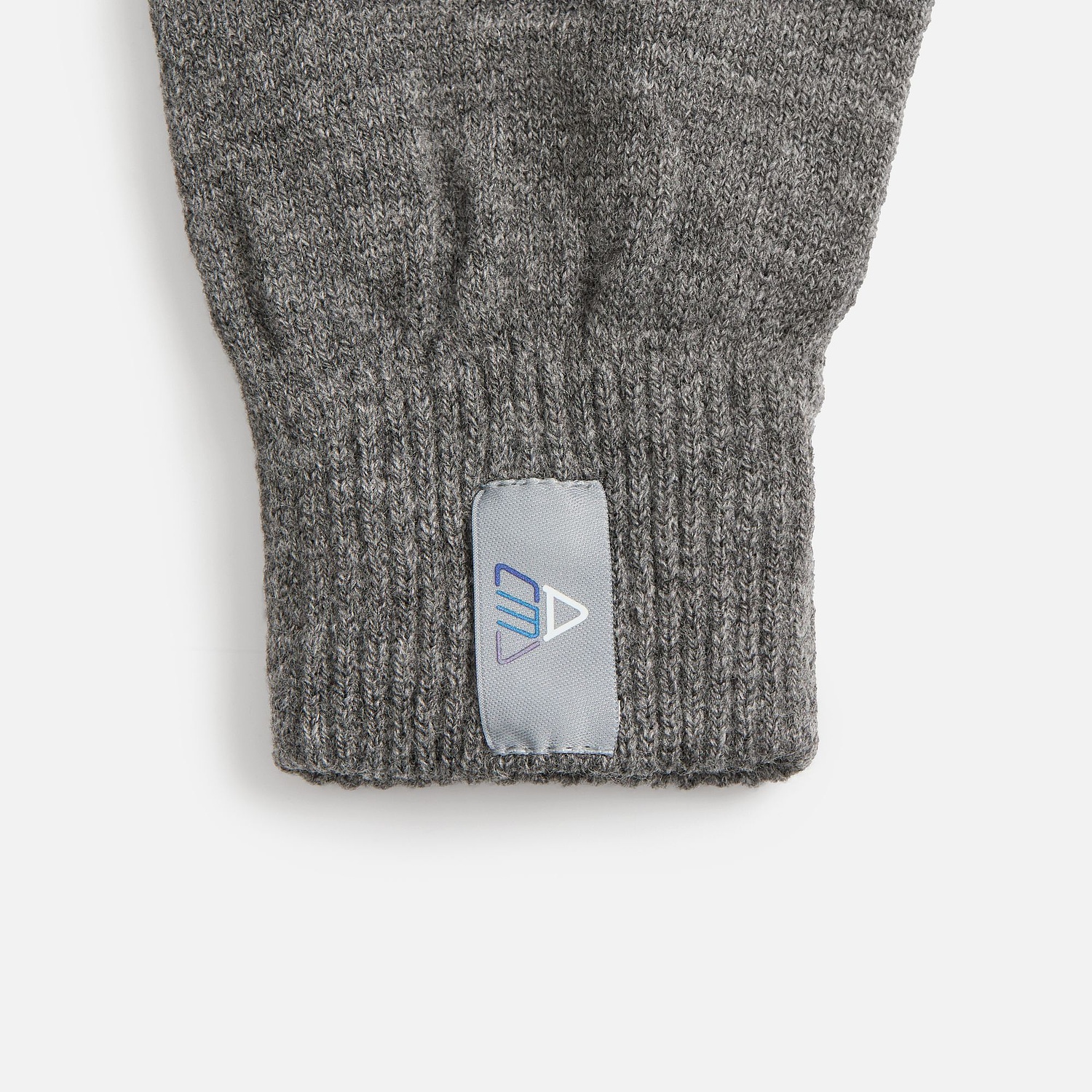 Лейбл тканевый Epsilon, XXS, серый с логотипом