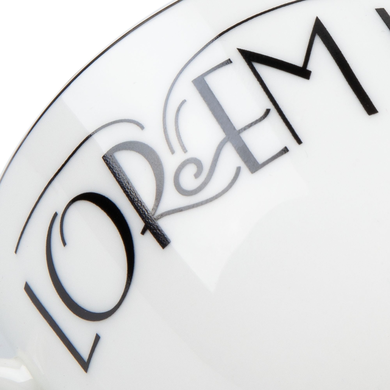 Кофейная пара Select, белая с серебристой отводкой