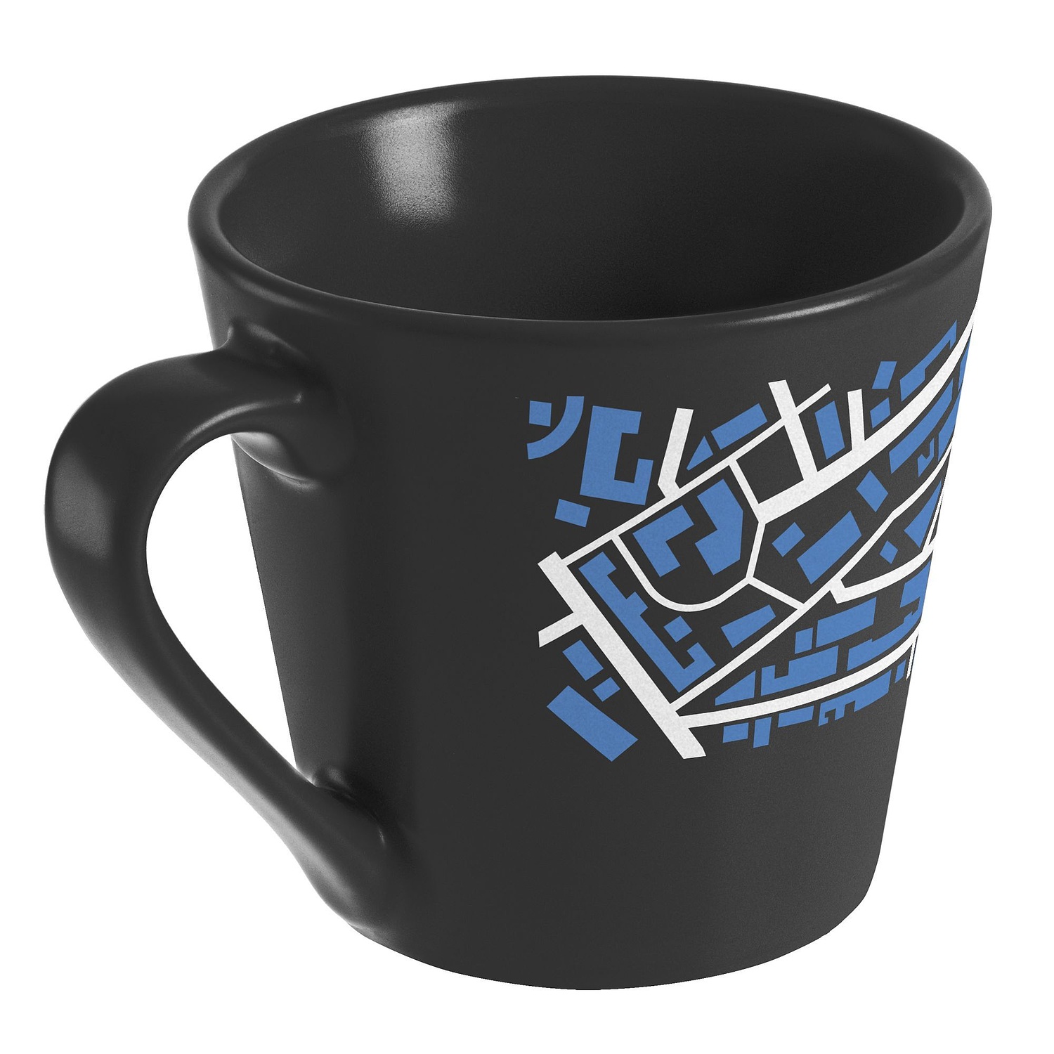 Кружка Modern Bell, матовая, черная с логотипом