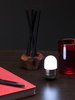 Светильник Compactica, серебристый с логотипом