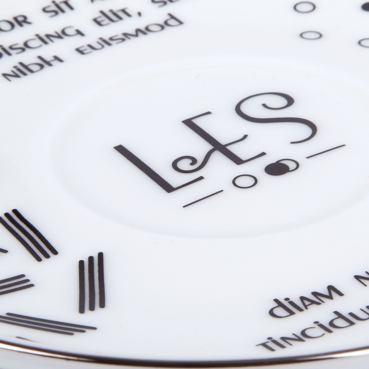 Кофейная пара Select, белая с золотистой отводкой