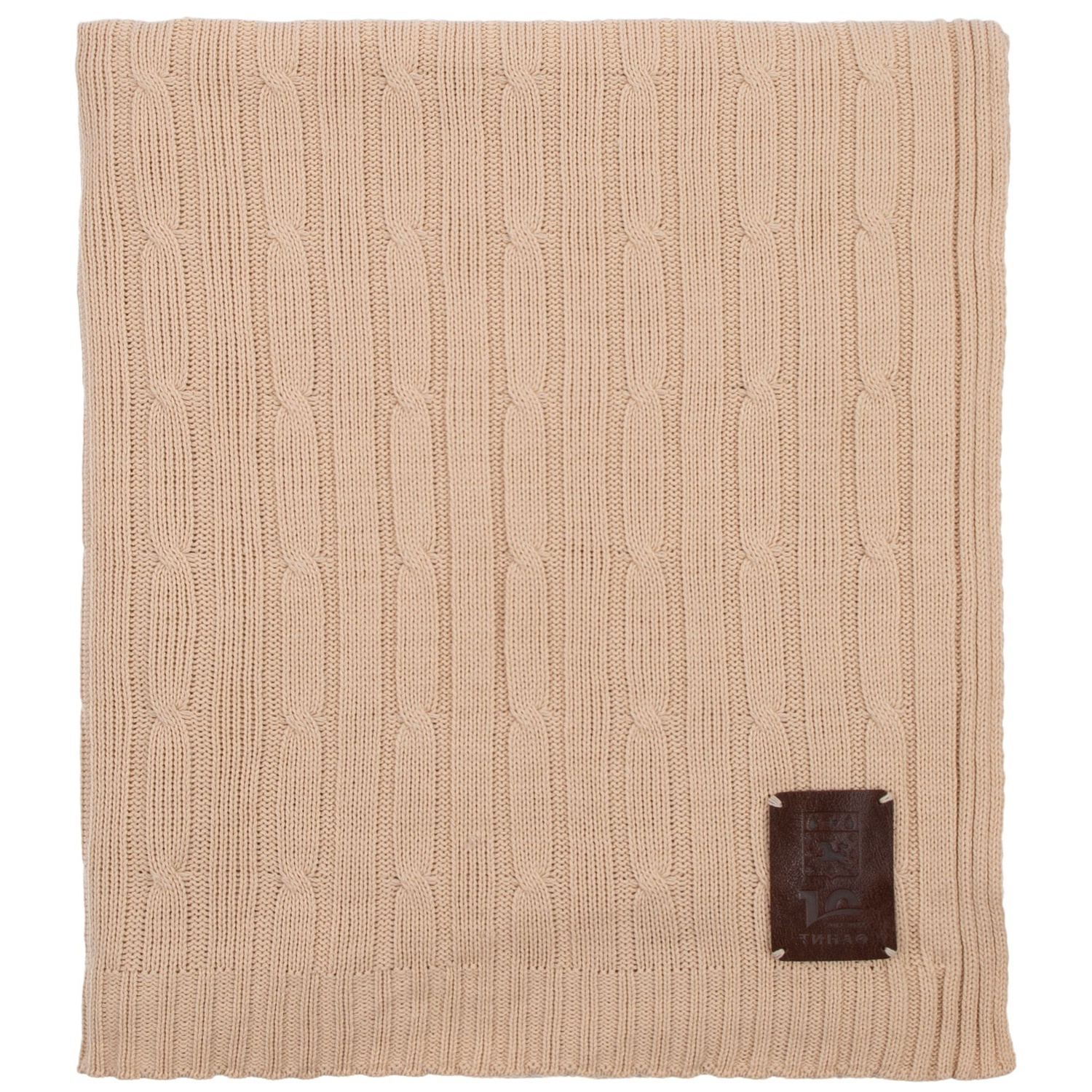 Плед Remit, бежевый с логотипом