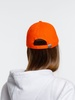Бейсболка Spiker, оранжевая с белым с логотипом