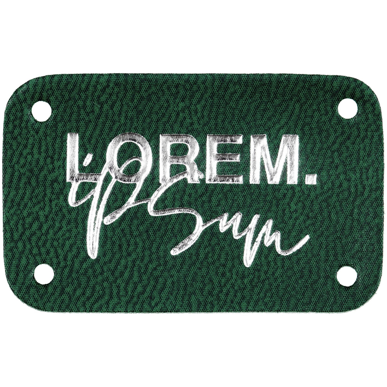 Лейбл Eta Latte, S, зеленый с логотипом