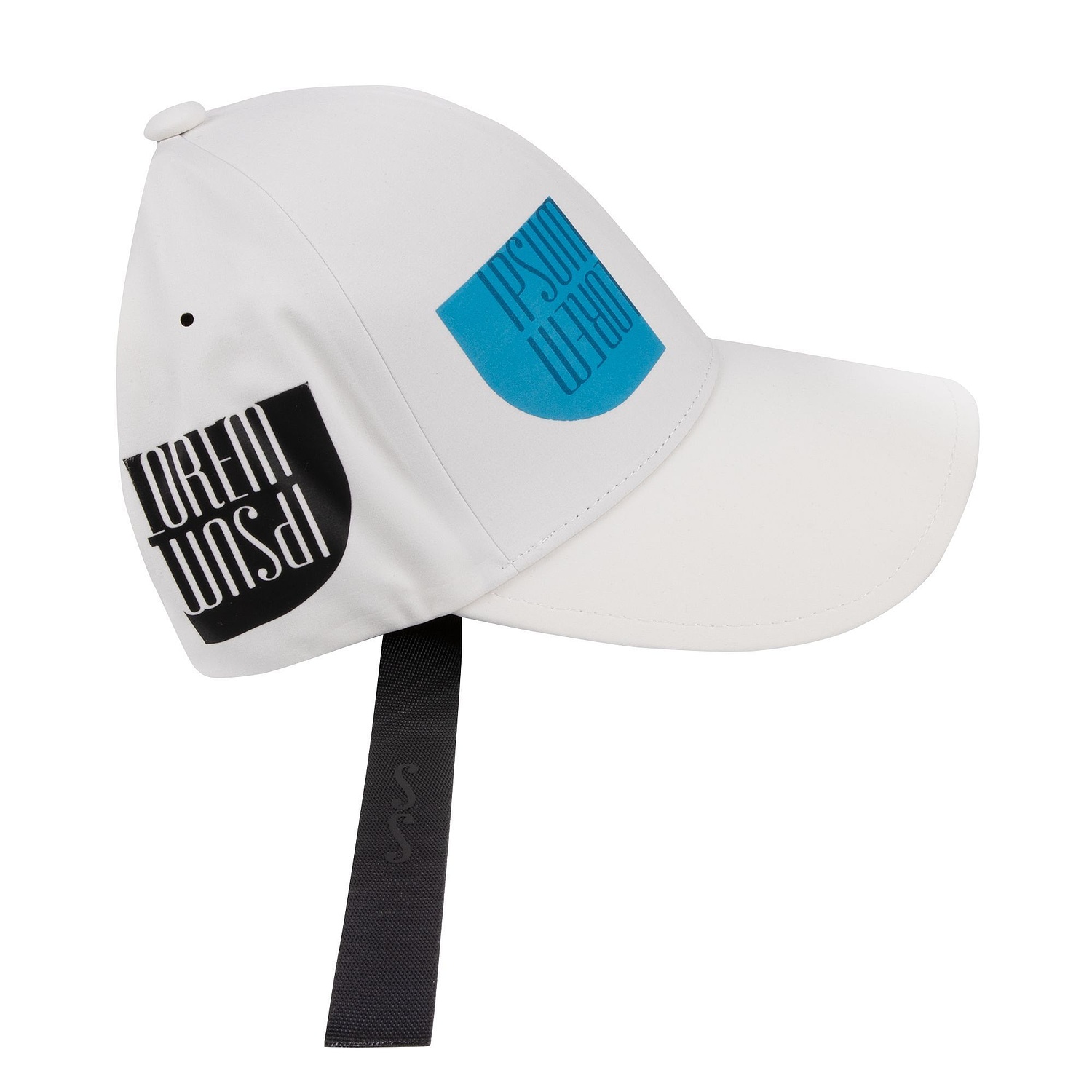 Бейсболка Kosmos, белая с логотипом