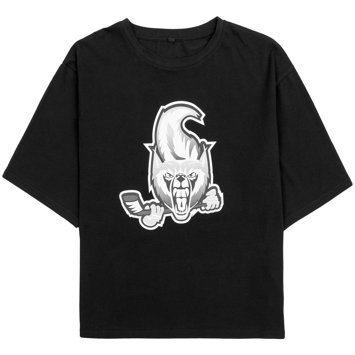 Футболка унисекс оверсайз Street Vibes, черная с логотипом