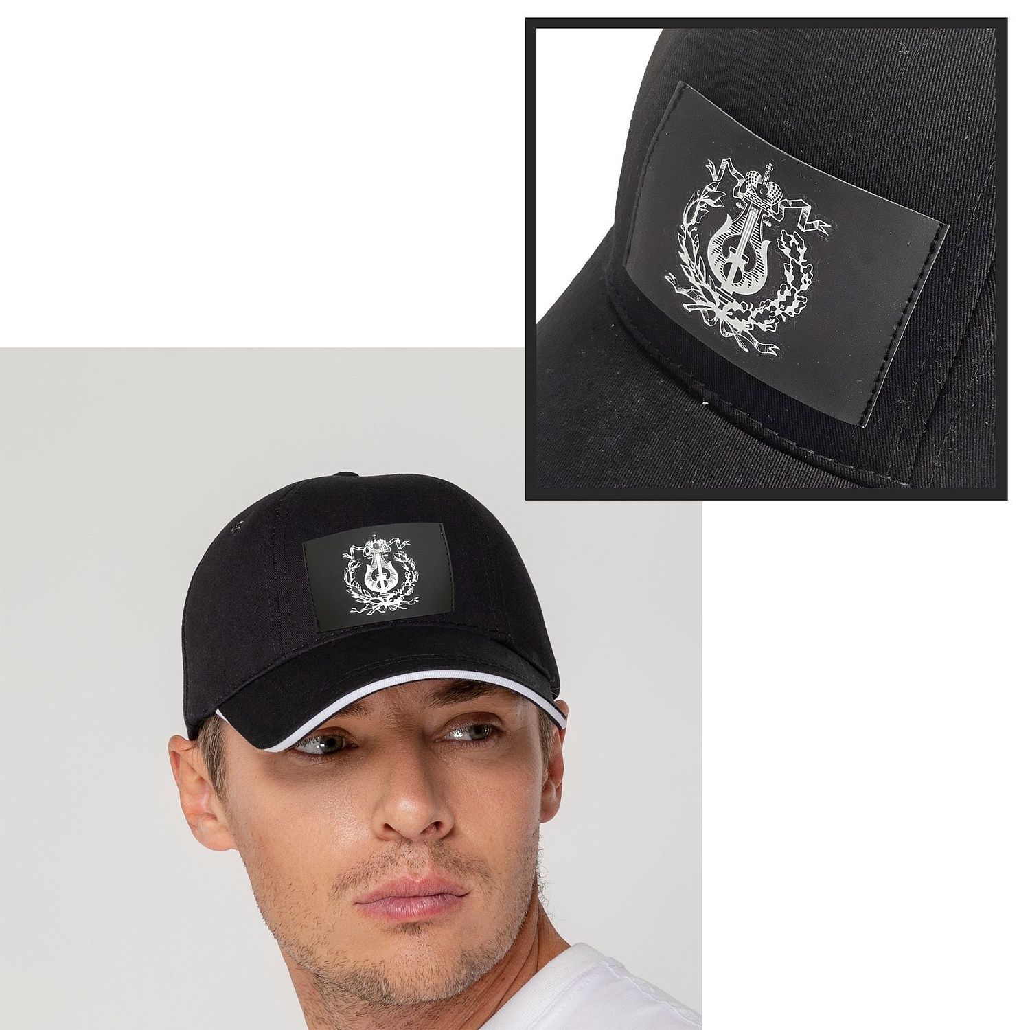 Лейбл Listra Soft Touch, XL, черный с логотипом